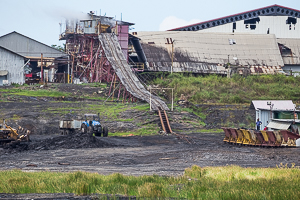 Mining Pitch, Pitch Lake, Trinidad
